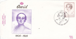 B01-300 - FDC P765  - Cob 2183 - Royal Dynastie S.M. La Reine Astrid En 1935 - 31-08-1985 Bruxelles 1040 Brussel - 1981-1990