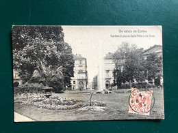 UN SALUTO DA TORINO GIARDINO DI PIAZZA CARLO FELICE E VIA ROMA 1908 - Parken & Tuinen