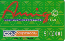 TARJETA DE COLOMBIA DE AMIGO DE COMCEL DE $10000 - COPIDROGAS - Kolumbien