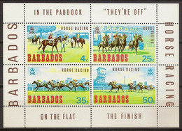 BARBADOS 1969 - Horse Racing - S/s MNH - Barbados (1966-...)