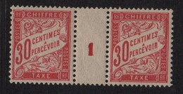 Taxe N°33 - Millesime 1 - * Neuf Avec Trace De Charniere - Cote 15€ - 1859-1959 Neufs