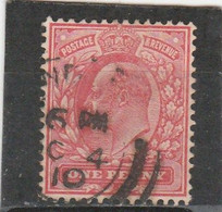 GB 1902/11: 1 D EVII De La Rue, Used, Shade Rose-carmine, No Fault Sign. Dr.Knopke; S.G.-Sp. M 5(4)     O - Oblitérés