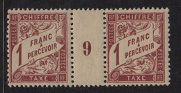 Taxe N°40 - Millesime 9 - * Neuf Avec Trace De Charniere - Cote 47€ - 1859-1959 Nuovi