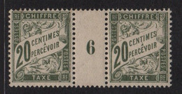 Taxe N°31 - Millesime 6 - * Neuf Avec Trace De Charniere - Cote 28€ - 1859-1959 Nuovi