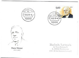 Luxembourg 2013 Pierre Werner Homme Politique Politiker Ministre Minister - Cartas & Documentos