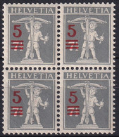 148 II Viererblock Aufbrauchsausgabe - Einwandfrei Postfrisch/**/MNH - Unused Stamps