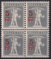 148 II Viererblock Aufbrauchsausgabe - Einwandfrei Postfrisch/**/MNH - Nuovi