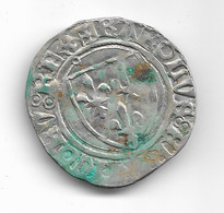Blanc Guénar De Charles VI, St-Lô - 1380-1422 Carlos VI El Bien Amado
