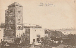 Carte Postale. Maroc. Rabat. La Medersa (Ecole) Des Oudayas Et Salé. Écrite. 1921. Etat Moyen. Taches. - Monuments