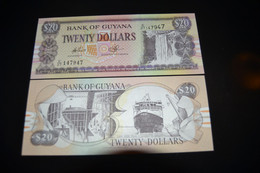 GUYANA, 20 DOLLARS, Serial Number C/07 147947 - UNC - NEUF - Guyana