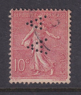 Perforé/perfin/lochung France No 129 AA (7) - Andere & Zonder Classificatie