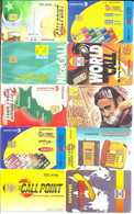 PAKISTAN Different Comp. Chip  : 10 DIFFERENT CARDS AS PICTURED ( Lot 7 ) USED - Pakistan