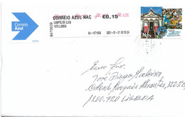 Portugal Cover With Espírito Santo Feast Stamp - Covers & Documents