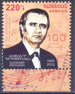 2020. Armenia, Music, A. Arutunian, Composer, 1v, Mint/** - Armenien