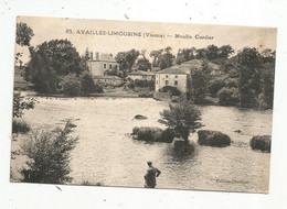 P , Cp, 86 , AVAILLES LIMOUSINE , Moulin CORDIER , écrite 1925 - Availles Limouzine