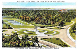 [DC12501] CPA - HOUSTON - GENERAL VIEW HERMANN PARK SHOWING SAM - Non Viaggiata - Old Postcard - Houston