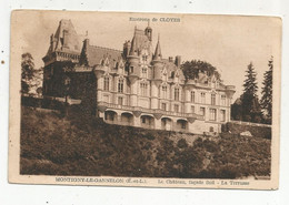 Cp , 28 , MONTIGNY LE GAMMELON ,  Le Château , Façade Sud , La Terrasse , Vierge - Montigny-le-Gannelon