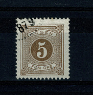 Ref 1458 - 1874 Sweden - 5ore Postage Due Used Stamp - SG D29 - Portomarken