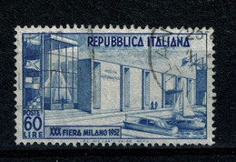 Ref 1458 - Italy 1952 - L60 Used Stamp - SG 811 Fiera Milano - Ref 22 - Gebraucht