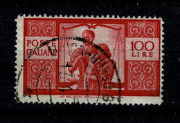 Ref 1458 - Italy 1945 - L100 Used Stamp - SG 669 - Used
