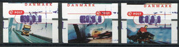 Denmark Dänemark Mi# ATM 17-9, Transport Velo, Cars Postfrisch/MNH - 0000 Print, Heavy Overinking - Machine Labels [ATM]