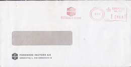 Denmark FORENEDE FACTORS Slogan Flamme 'Factoring & Leasing' 'P.B. 607' KØBENHAVN 1972 Meter Cover Brief - Máquinas Franqueo (EMA)