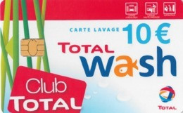 # Carte A Puce Portemonnaie Lavage Total - Club Total - 700 Stations - 10 Euros - Tres Bon Etat- - Car-wash