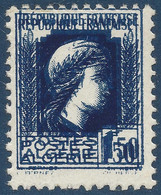 Colonies Algérie Marianne D'Alger N°214a* Double Impression Signé BRUN - Unused Stamps