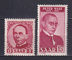 SAAR / SARRE - 1950 - YVERT N° 268/269 ** MNH - COTE = 57 EUR. - - Ungebraucht