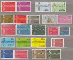 1971 EUROPA CEPT MNH (**) 34 Values 2 Scans CV 120 EUR #17479 - Sammlungen