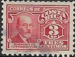 COSTA RICA 1941 C. G. Viquez - 3c - Red FU - Costa Rica