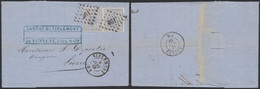 émission 1865 - N°18 X2 Sur LAC Obl Pt 361 çàd Tirlemont (1869) > Lierre / Double Port (DD) - 1865-1866 Profil Gauche
