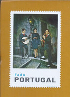 Vinheta Do Fado. Lisboa Antiga. Guitarras. Música. Património Imaterial UNESCO. Guitars. Music. Intangible Heritage Fado - Local Post Stamps