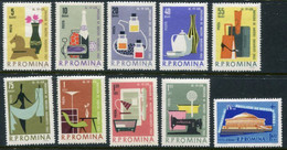 ROMANIA 1962 Bucharest Trade Fair MNH / **.  Michel 2105-14 - Unused Stamps