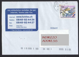 Liechtenstein Italia Montagne Montagnes Mountains 1993 Nr 1059 - Storia Postale