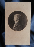 Photo CDV Anonyme  Reproduction Tableau  Portrait Homme élégant (profil)  CA 1865 - L537 - Old (before 1900)