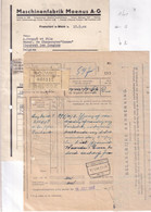 DDY 460 -- Collection THOUROUT - Facture Et Document De DOUANE BRUGGE S/Timbres Fiscaux , Gare De TORHOUT 15 VII 1944 - Documents