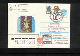 Kazakhstan 1992 Space / Raumfahrt Kosmodrom Bajkonur Interesting Registered Letter - Asia