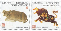 Centrafrica 2020, Year Of The Ox, 2val - Astrology