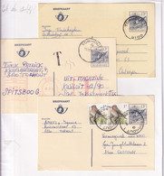 DDY 464 -- Collection THOUROUT - 3 Entiers Postaux Type Buzin  1987/1993 , 1 Seul , 1 Taxé Et 1 Avec Complément TP Buzin - Cartes Postales 1951-..