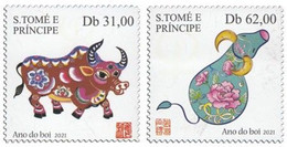 S. Tomè 2020, Year Of The Ox, 2val - Astrology