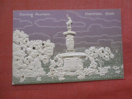 Embossed Air Brush  Glitter Added  Corning Fountain  Connecticut > Hartford    ref  4636 - Hartford