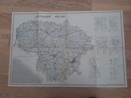 Lithuania Roadmap 1990 - Cartes Routières