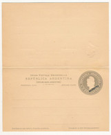 ARGENTINE - Entier Postal - Carte Double Réponse Payée - 6 Centavos (MUESTRA) - Neuve - Postal Stationery