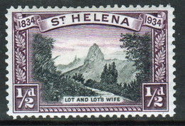 St Helena George V 1934 Single ½d Stamp From The Centenary Of British Colonisation Set. - Saint Helena Island