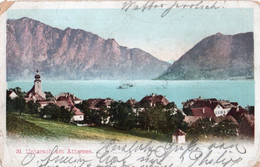 A805 - UNTERACH AM ATTERSEE  1899  VINTAGE POSTCARD USED - Attersee-Orte