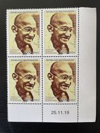 Madagascar Madagaskar 2019 / 2020 Mi. 2717 Block Of 4 Date 150ème Anniversaire Mohandas Mahatma Gandhi 150th Anniversary - Mahatma Gandhi