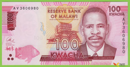 Voyo MALAWI 100 Kwacha 2014(2015) P65a B160a AV UNC College Of Medicine - Malawi