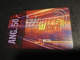 CURACAO NAF 50,- IZICARD /SETEL    DATE; 12-31-2000  VERY FINE USED CARD  /CURACAO       ** 4656** - Antille (Olandesi)