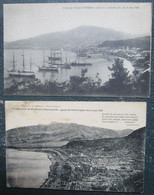 Martinique  Lot 2 Cpa Saint Pierre Avant Et Apres Catastrophe - Autres & Non Classés